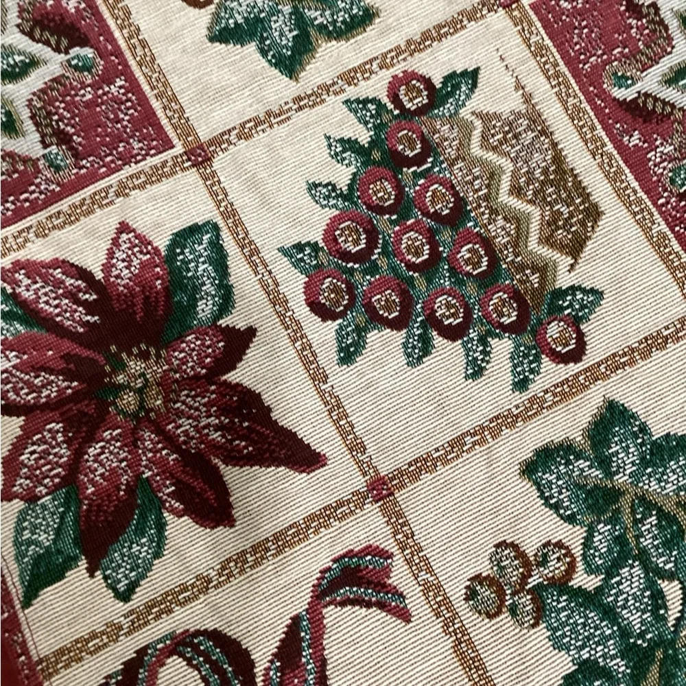 Classic Red and Green Poinsettia Holiday Decor